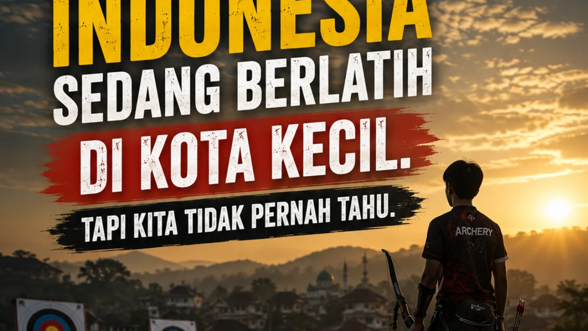 PEMANAH TERBAIK SEDANG BERLATIH DI SEBUAH KOTA KECIL