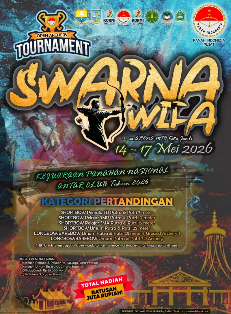 SWARNA DWIFA 2026: Kejuaraan Panahan Nasional Antar Club