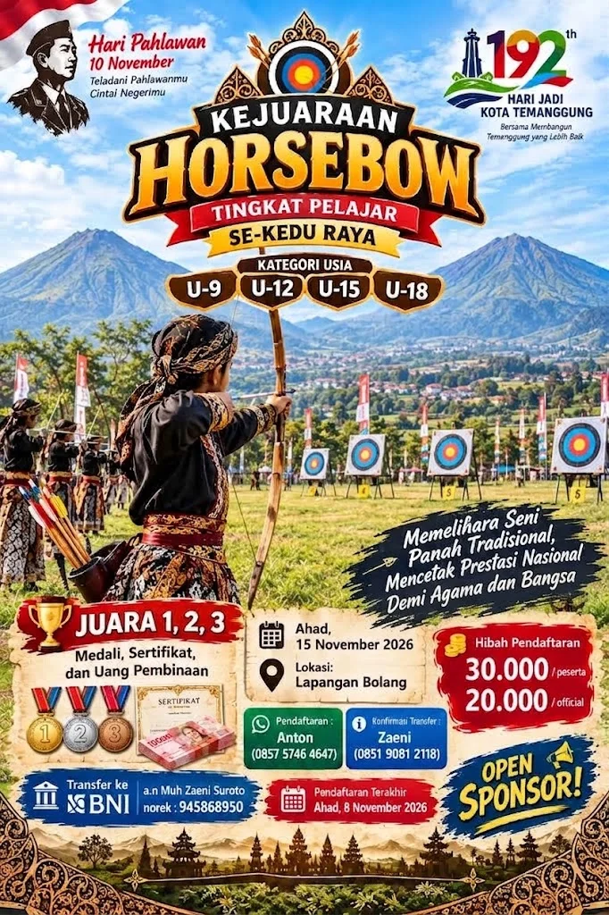 Kejuaraan Horsebow Tingkat Pelajar se-Kedu raya